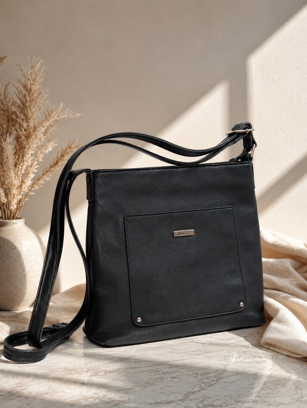 Roots73 Black Crossbody Bag for Women
